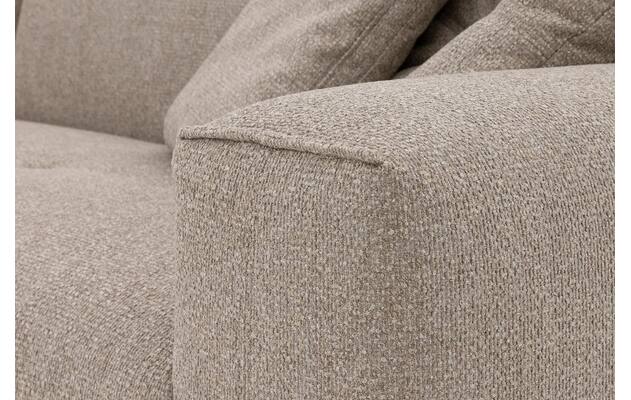 Goossens loungebank lago bruin stof - 8252191-{merk}-lago-bank-stof-bruin-11